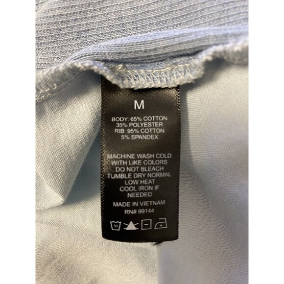 Cirana Womens Size M Washed Blue With Side Stretch Knit Tie Waist Top Western - Picture 5 of 6